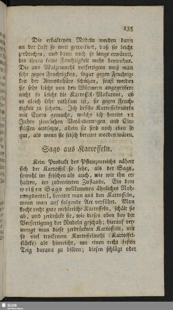 Sago aus Kartoffeln
