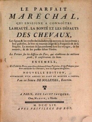 Le parfait maréschal