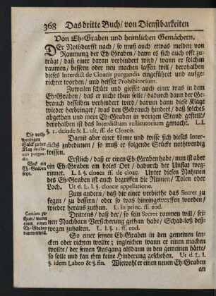 Von Eh-Graben und heimlichen Gemächern