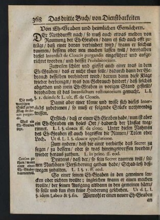 Von Eh-Graben und heimlichen Gemächern
