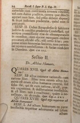 Sectio II. De Actibus Humanis.