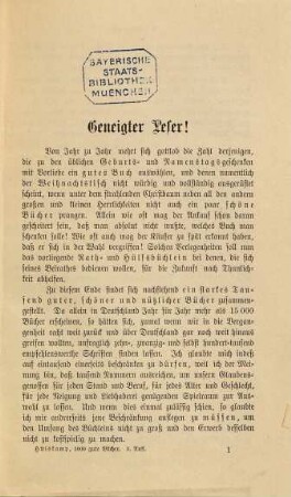 1000 gute Bücher, den Katholiken deutscher Zunge empfohlen