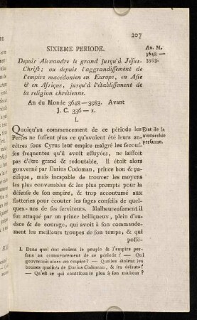 207-256, Sixieme Periode.