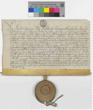 Landgraf Wilhelm von Hessen belehnt Georg Chr. von Dassel mit dem Zehnten vor Hoppensen.