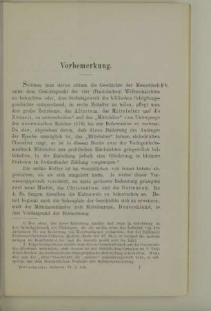 Vorbemerkung