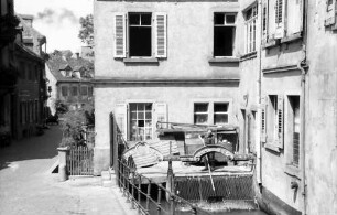 Freiburg: Wehr am Gewerbekanal, der Firma Himmelsbach