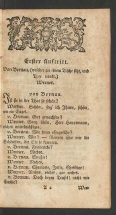 Erster Auftritt - Siebenzehnter Auftritt