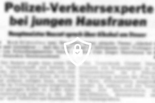 Polizei-Verkehrsexperte bei jungen Hausfrauen