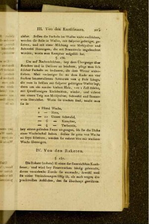 IV. Von den Raketen.