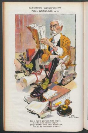 Paul Groussac : Caricaturas contemporáneas