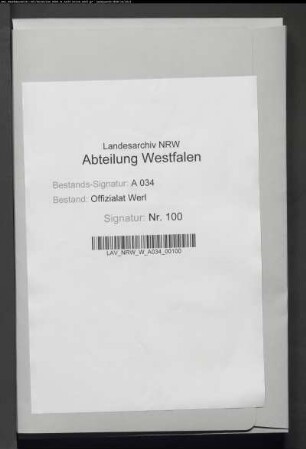 Protocollum obligationum ex contractuum des Gogerichts Attendorn
