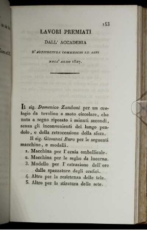 Lavori Premiati Dall' Accademia