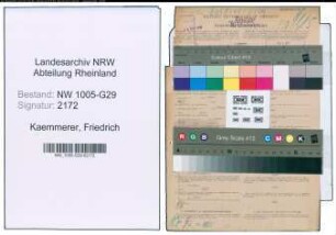 Entnazifizierung Friedrich Kaemmerer , geb. 29.07.1901 (Bahnsekretaer)