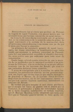 VI - Función de desagravios