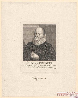 Johann Brendel, Diakon bei St. Lorenz