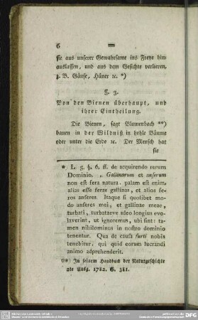 § 3. Von den Bienen überhaupt, und ihrer Eintheilung