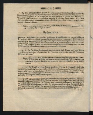 Hydrostatica