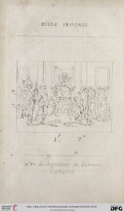 Jugement de Salomon, du poussin (No.77)