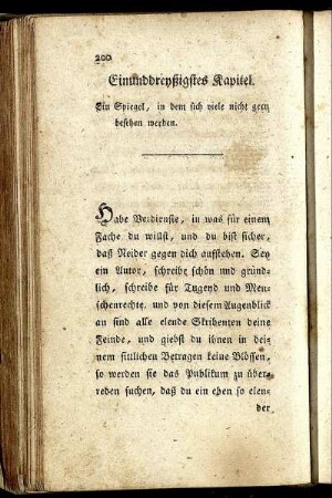 Einunddreyßigstes Kapitel. - Fünf und dreyßigstes Kapitel.