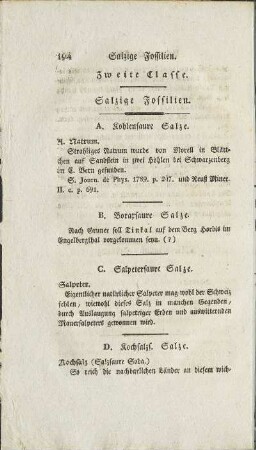 Zweite Classe. Salzige Fossilien.