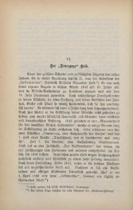 VI. Der "Demagoge" Held.