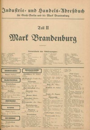 Verzeichnis der Abkürzungen