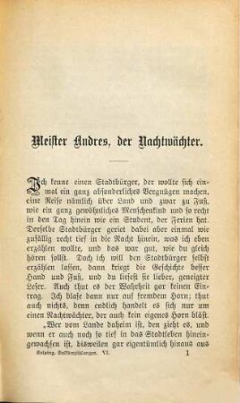 Ausgewählte Volkserzählungen, 6