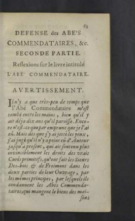 Avertissement.