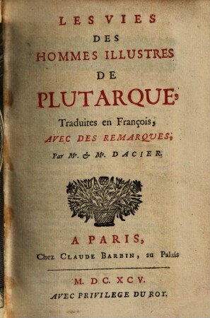 Les vies des hommes illustres