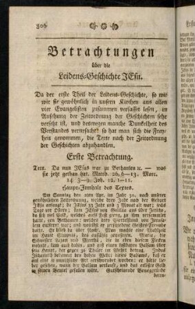806-988, Betrachtungen über die Leidens-Geschichte Jesu.