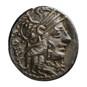 Münze, Denar, 117 oder 116 v. Chr.