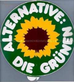 Werbe-Aufkleber von Bündnis 90/Die Grünen