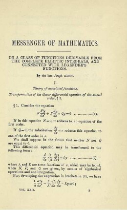 MESSENGER OF MATHEMATICS.