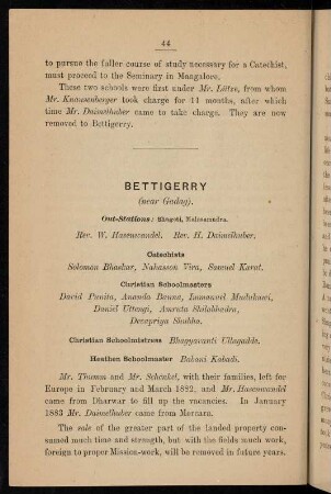 44-47, Bettigerry (near Gadag, with out-stations Shagoti, Malasamudra)
