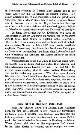 II. Erste Jahre in Hamburg. 1827-1833.