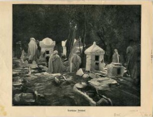 Grafik "Arabischer Friedhof"