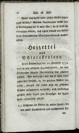 Hezzettel aus Schlaraffenland