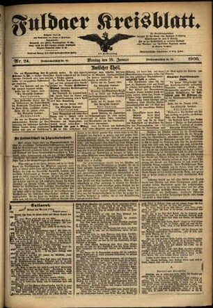 Ausgabe vom Sonntag, den 29. Januar 1905.