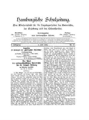 Der Wert des naturgeschichtlichen Unterrichts für die formale Bildung : an Beispielen dargestellt ; (Fortsetzung)
