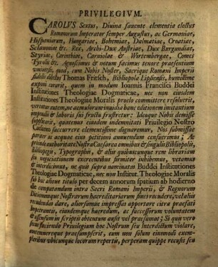 Institutiones theologiae dogmaticae : variis observationibus illustratae