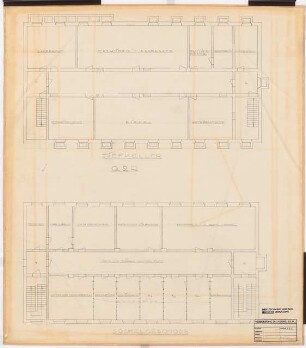 Reichsluftfahrtministerium, Berlin: Teilgrundrisse Q2R (KG/Sockelgeschoss) 1:50