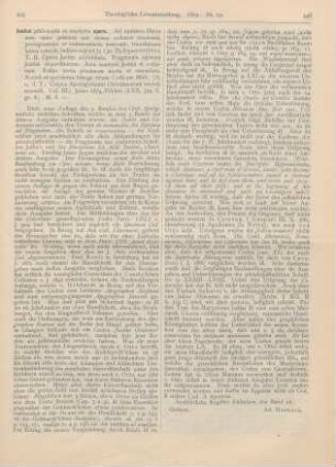445-446 [Rezension] Otto, Jo. Car. Th. Eques de (Ed.), Justini, philosophi et martyris, Opera. Tom. II.: Opera Justini addubitata