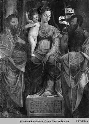 Madonna mit Kind und den Heiligen Bartholomäus und Johannes der Täufer