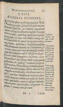XXIII. Aegidius Hunnius