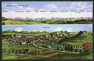 Alpenpanorama bei Wurzach