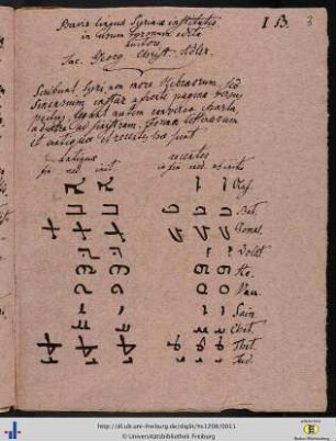 Brevis Linguae Syriacae institutio in usum tironum edita.