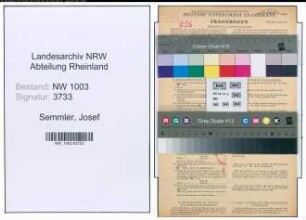 Entnazifizierung Josef Semmler , geb. 12.01.1908 (Schlosser)