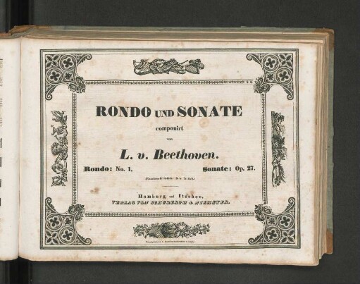 1.1830, 6/7: Rondo und Sonate : Rondo: No. 1. ; Sonate: Op. 27: Pianoforte-Bibliothek