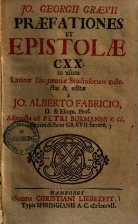 Praefationes et epistolae CXX