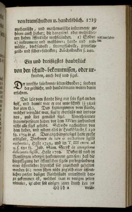 Ein und dreißigstes haubtstück [-] Virzigstes haubtstück